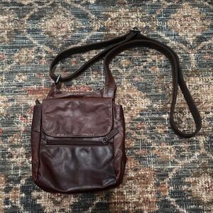 Jack George’s Dark Brown Leather Crossbody Bag